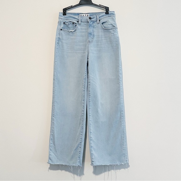 Daze Light Blue Wide Leg Women's Jeans - Picture 3 of 11